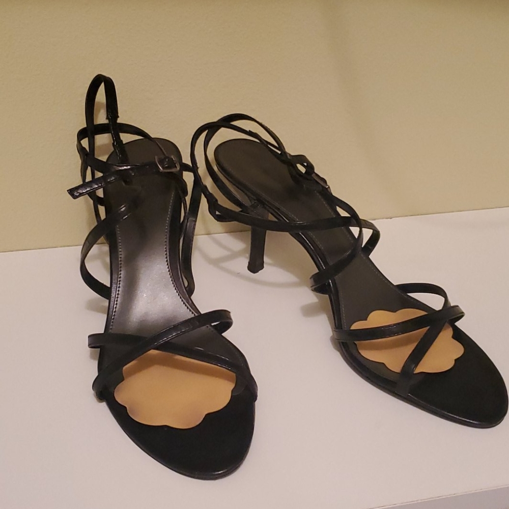 Black Leather Heels